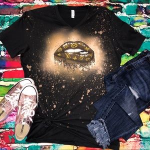 Louis Vuitton Lips Bleached Tshirt